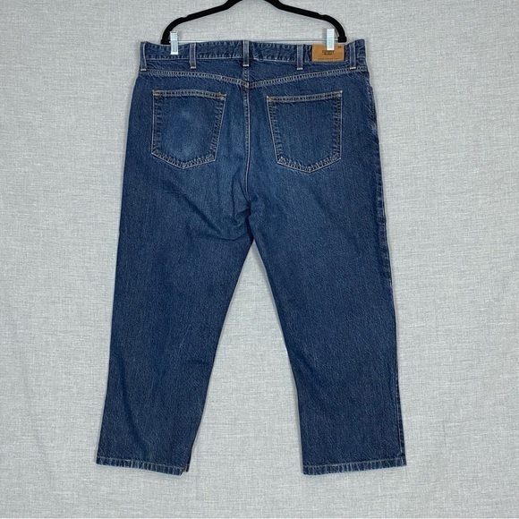 Tommy Hilfiger Classic Straight Jeans 38W Hemmed Short 100% Cotton Blue - Picture 3 of 11